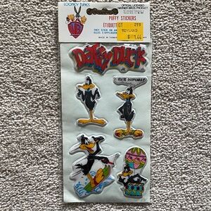 Vintage 1982 Looney Tunes Puffy Stickers